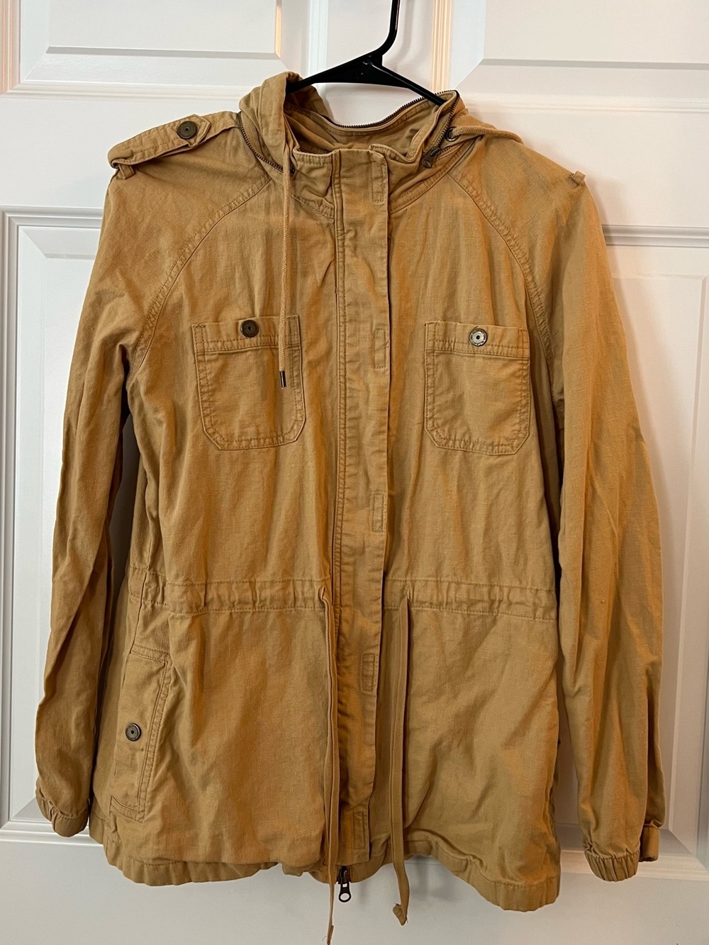 Old Navy Women’s Hooded Field Jacket in Mustard
